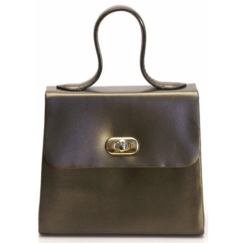 Teresita Mini Leather Bag Leather, Bronze