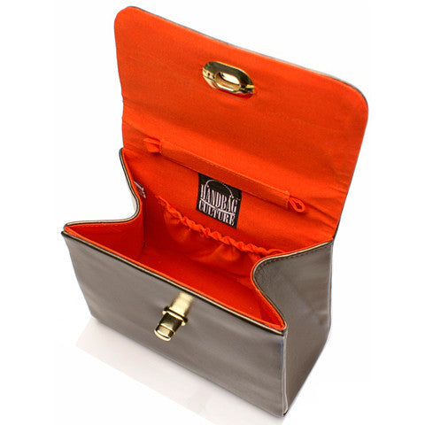 Teresita Mini Leather Bag Leather, Bronze