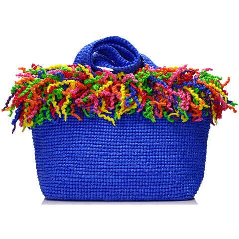 Spiral Tote (Happy Tote). Blue with Multi-Colors
