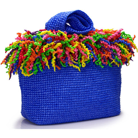Spiral Tote (Happy Tote). Blue with Multi-Colors
