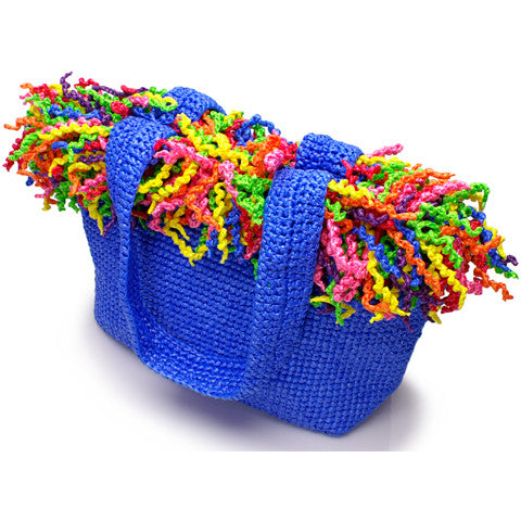 Spiral Tote (Happy Tote). Blue with Multi-Colors