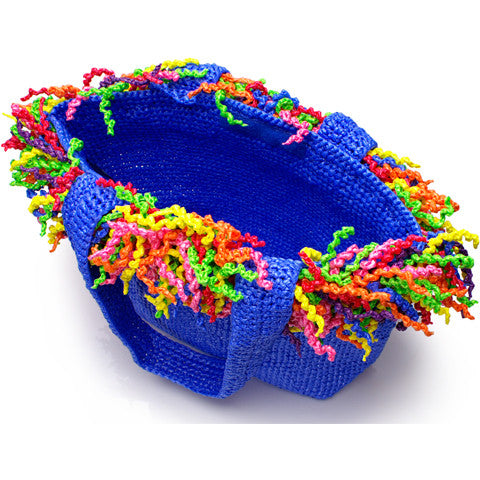 Spiral Tote (Happy Tote). Blue with Multi-Colors