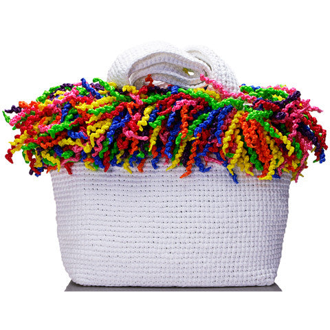 Spiral Bag (Happy Bag), White with Multi-Colors