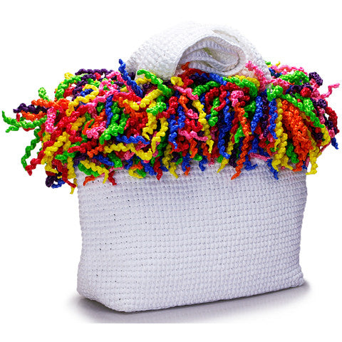 Spiral Bag (Happy Bag), White with Multi-Colors