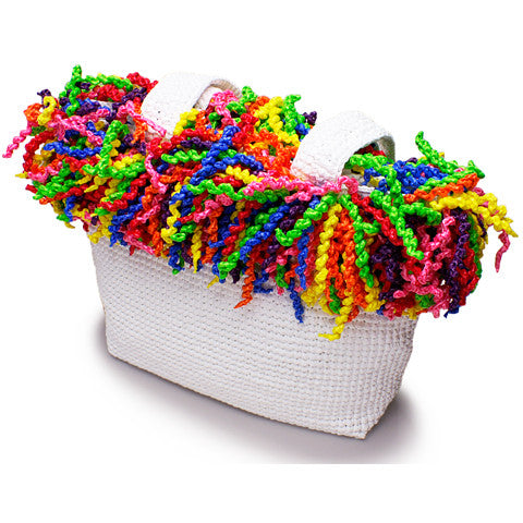 Spiral Bag (Happy Bag), White with Multi-Colors