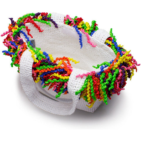 Spiral Bag (Happy Bag), White with Multi-Colors